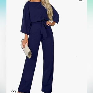 Navy jump suit size large